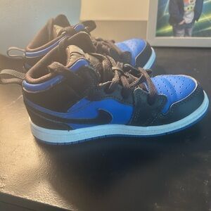 Kids Black and Blue Sneakers